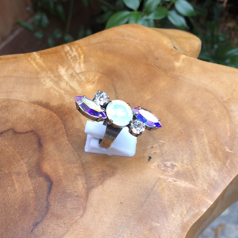 Gorgeous Boho/Tribal Crystal Statement Ring - Picture 5 of 14